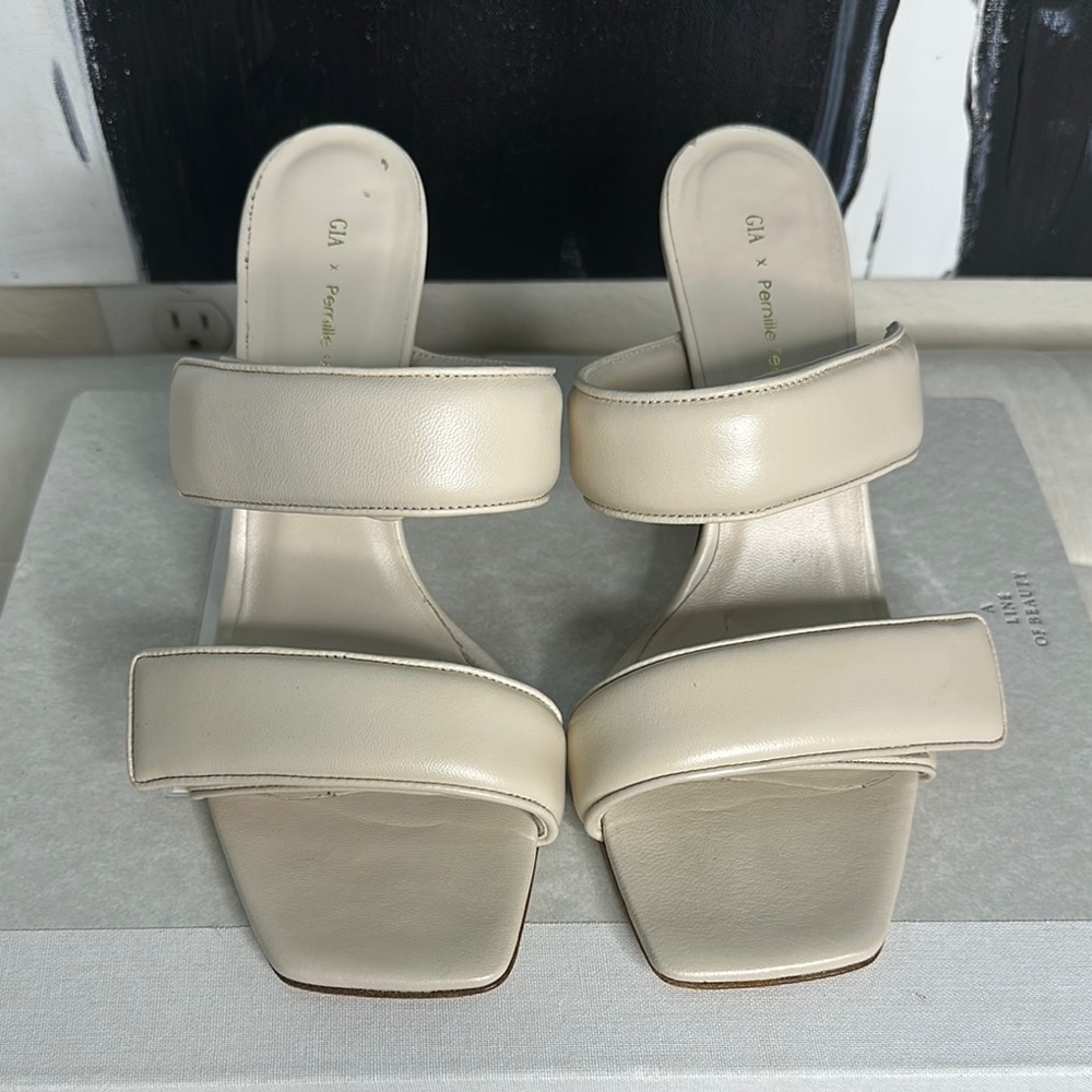 Gia Borghini Cream Women's Sandals
